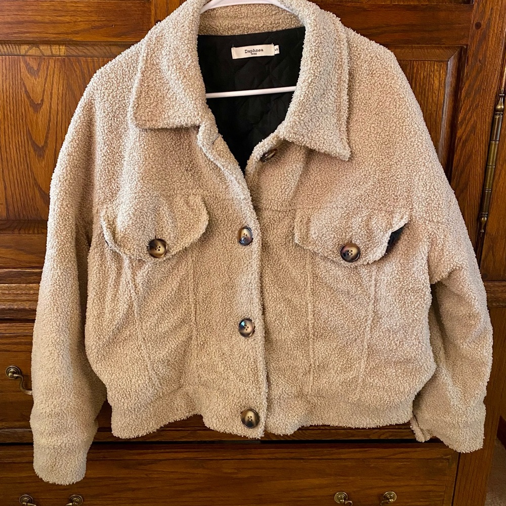 Cropped Teddy Jacket 🧸🤎
